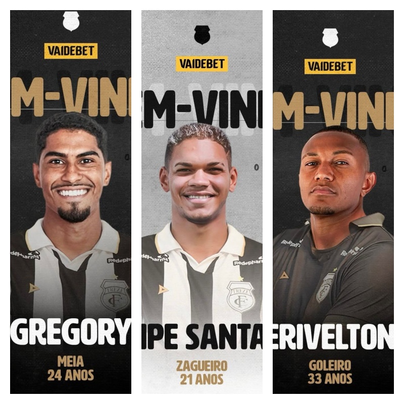 Treze confirma três reforços para a disputa da Série D do Brasileiro