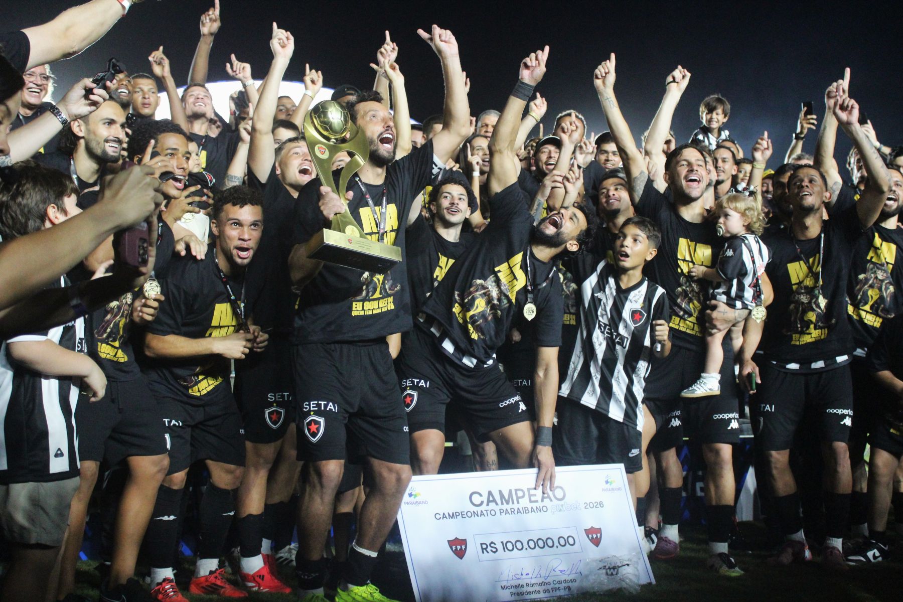Botafogo-PB empata com o Sousa no Almeidão e conquista o 31º Campeonato Paraibano em 2026