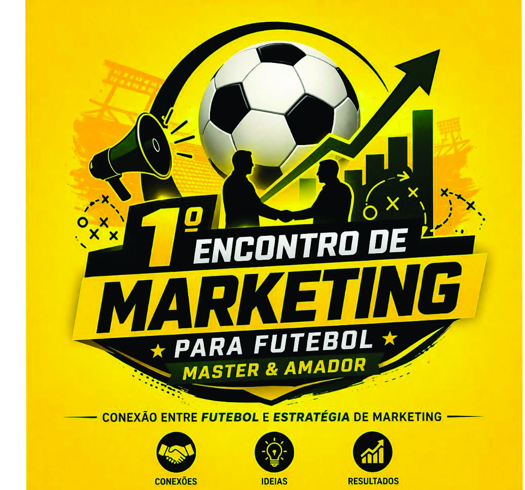 O 1° Encontro de Marketing para Futebol acontece nesta terça-feira (28) no Hotel JR