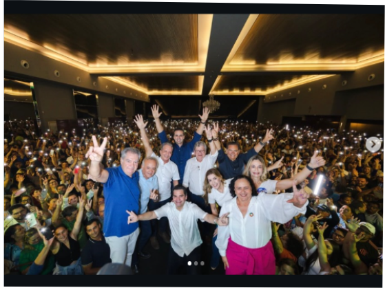 Deputado Branco Mendes participou de uma plenária da pré-campanha do governador Lucas Ribeiro em Campina Grande