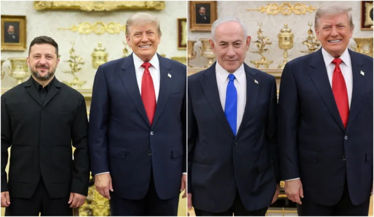 Zelensky e Netanyahu se reúnem com Trump em dia agitado na Casa Branca