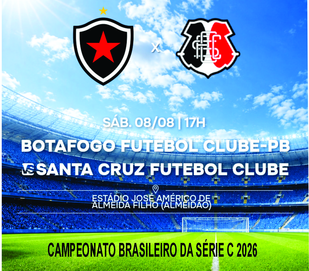 Botafogo-PB coloca à venda os ingressos para o jogo contra o Santa Cruz-PE, no próximo sábado (8)