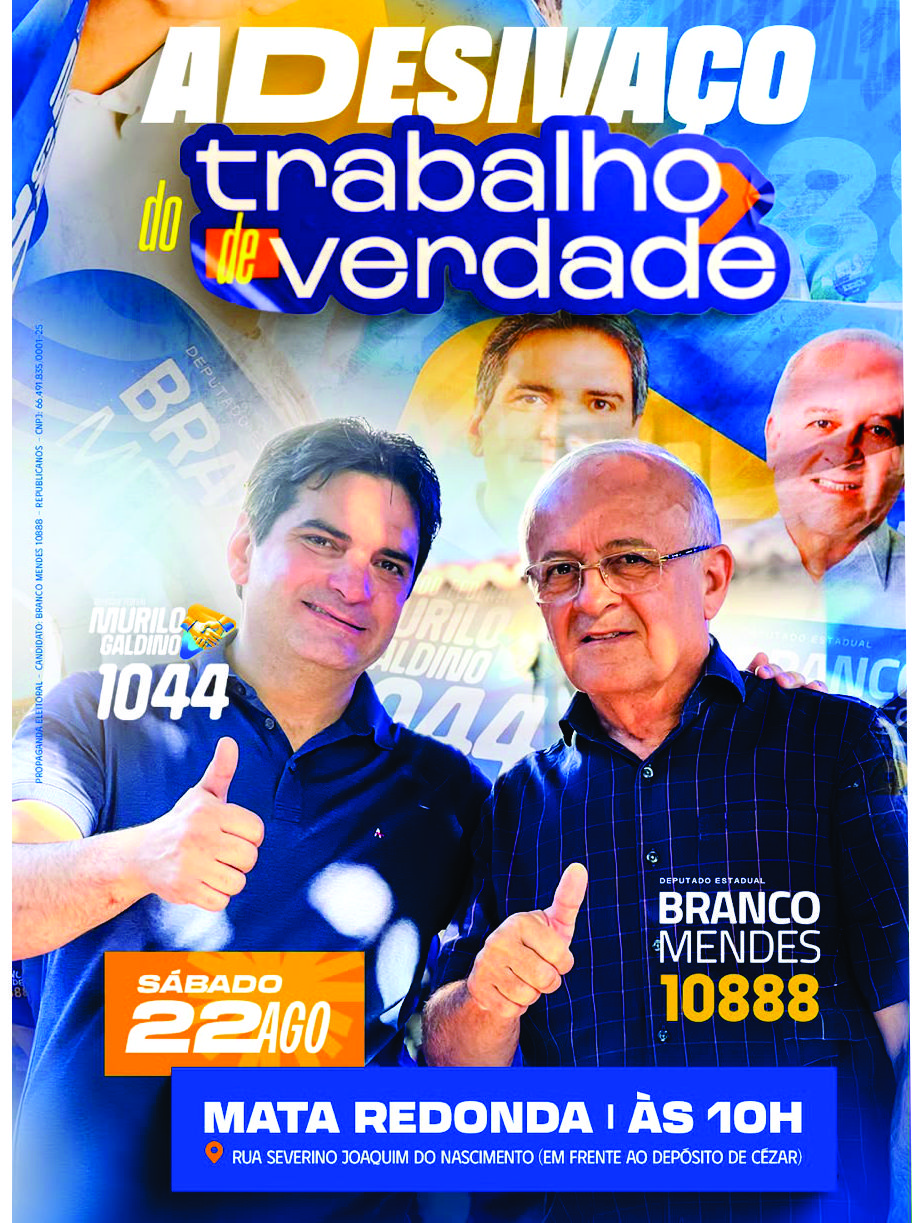Branco Mendes e Murilo Galdino: O trabalho de verdade continue e se espalha por toda paraíba